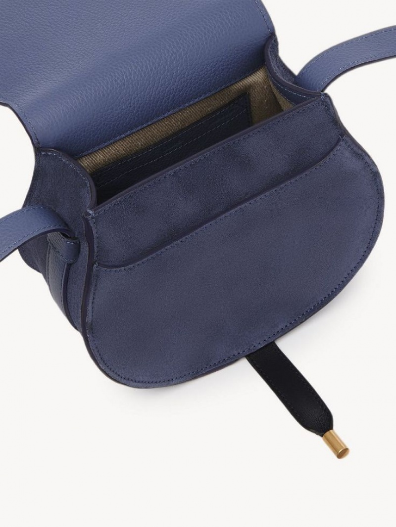 Chloe Marcie Small Saddle Mini Taschen Tiefesgrau Navy | CHE-SR13685