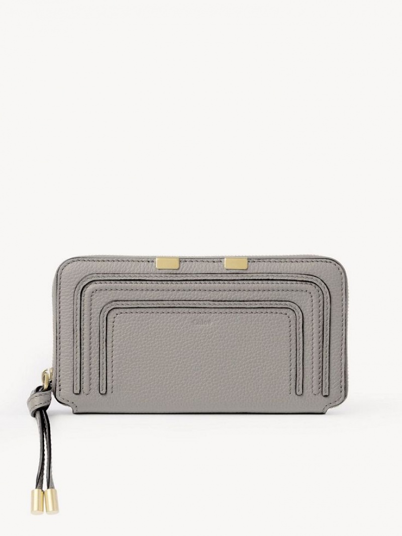 Chloe Marcie Zippered Große Geldbörse Grau | CHE-SR14297