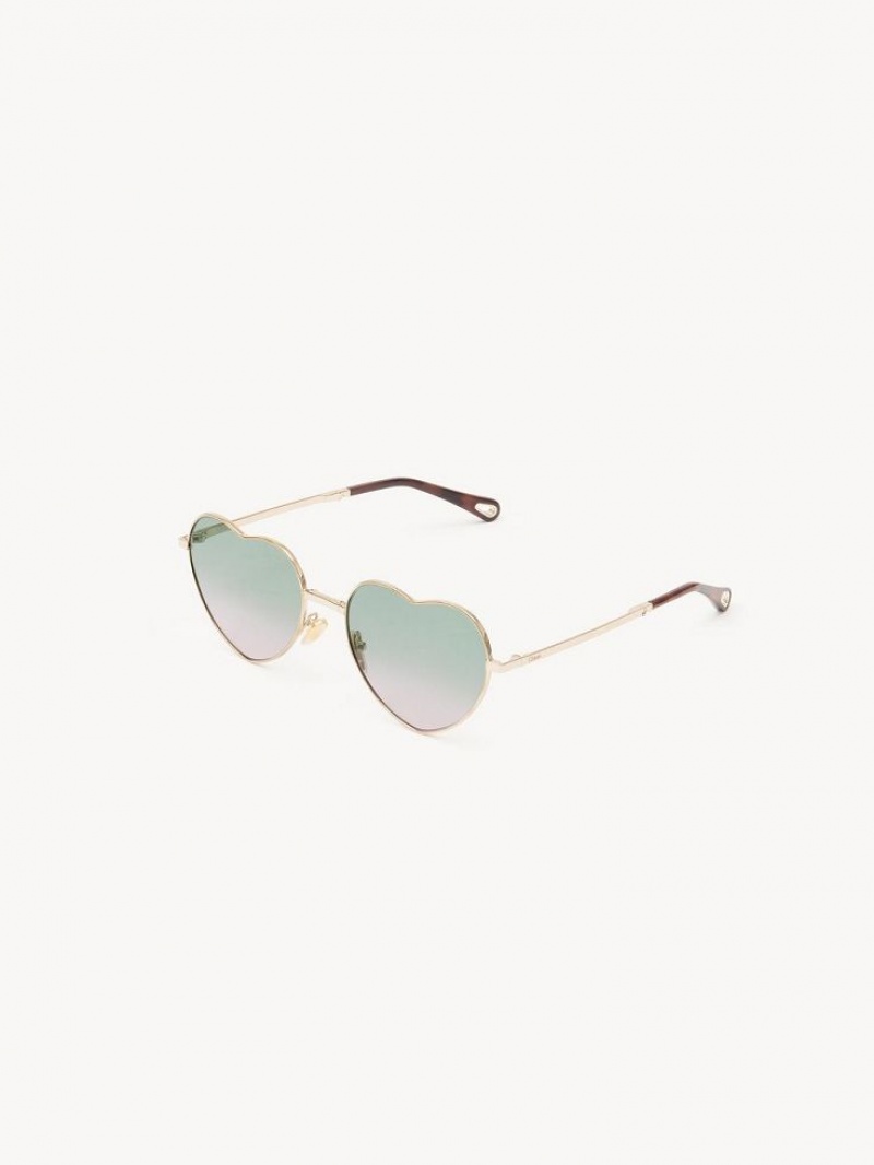 Chloe Milane Sonnenbrille Grün Rosa | CHE-SR14549