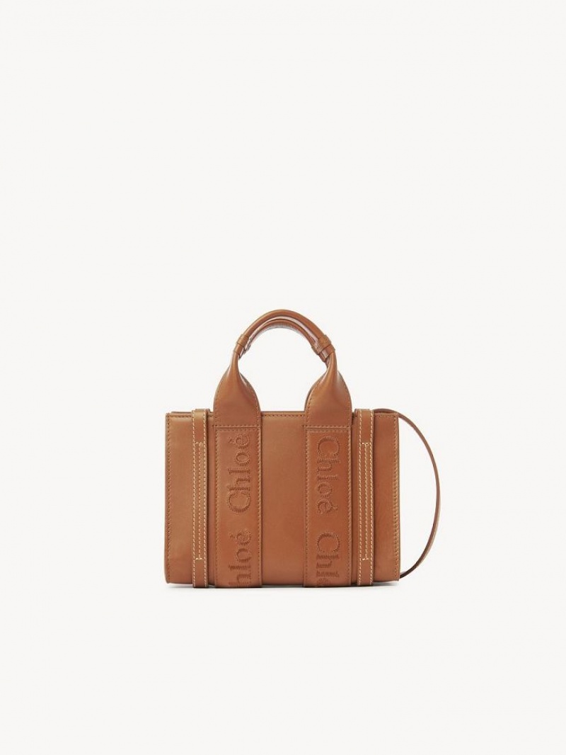 Chloe Mini Woody Crossbody Taschen Braun | CHE-SR13559