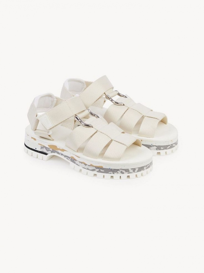 Chloe Nikie Active Flache Sandalen Grau | CHE-SR14178