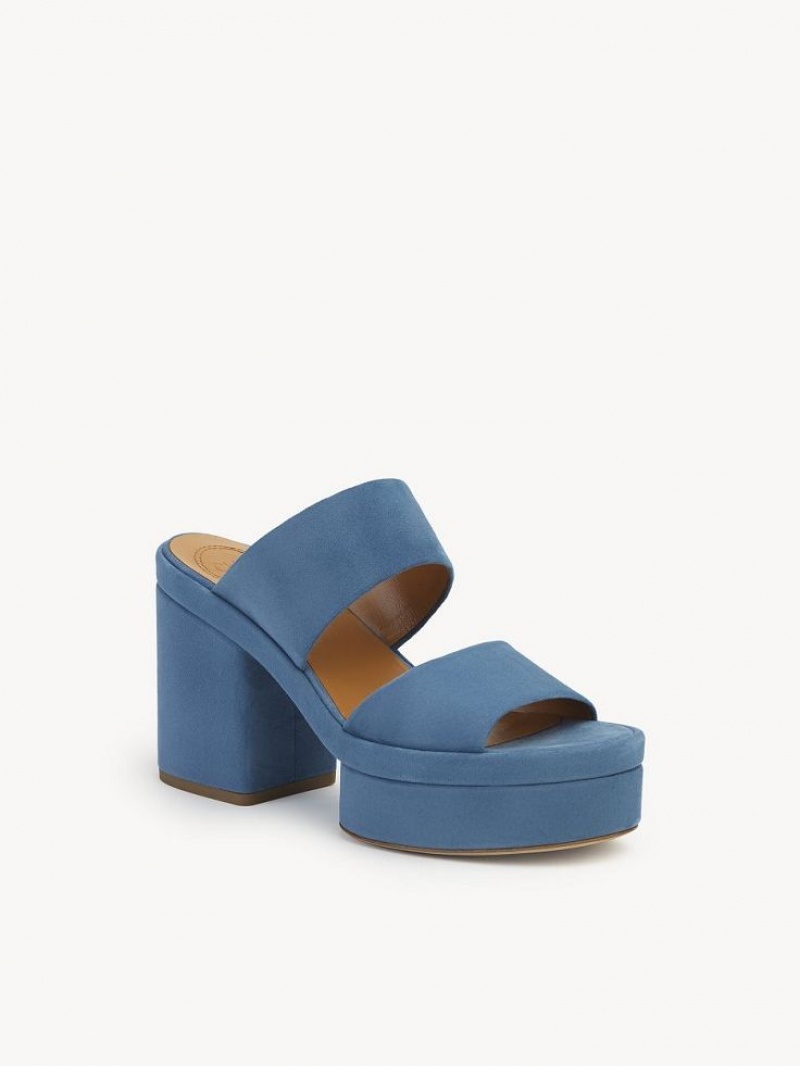 Chloe Odina High-heel Sandalen Tiefesblau | CHE-SR14166