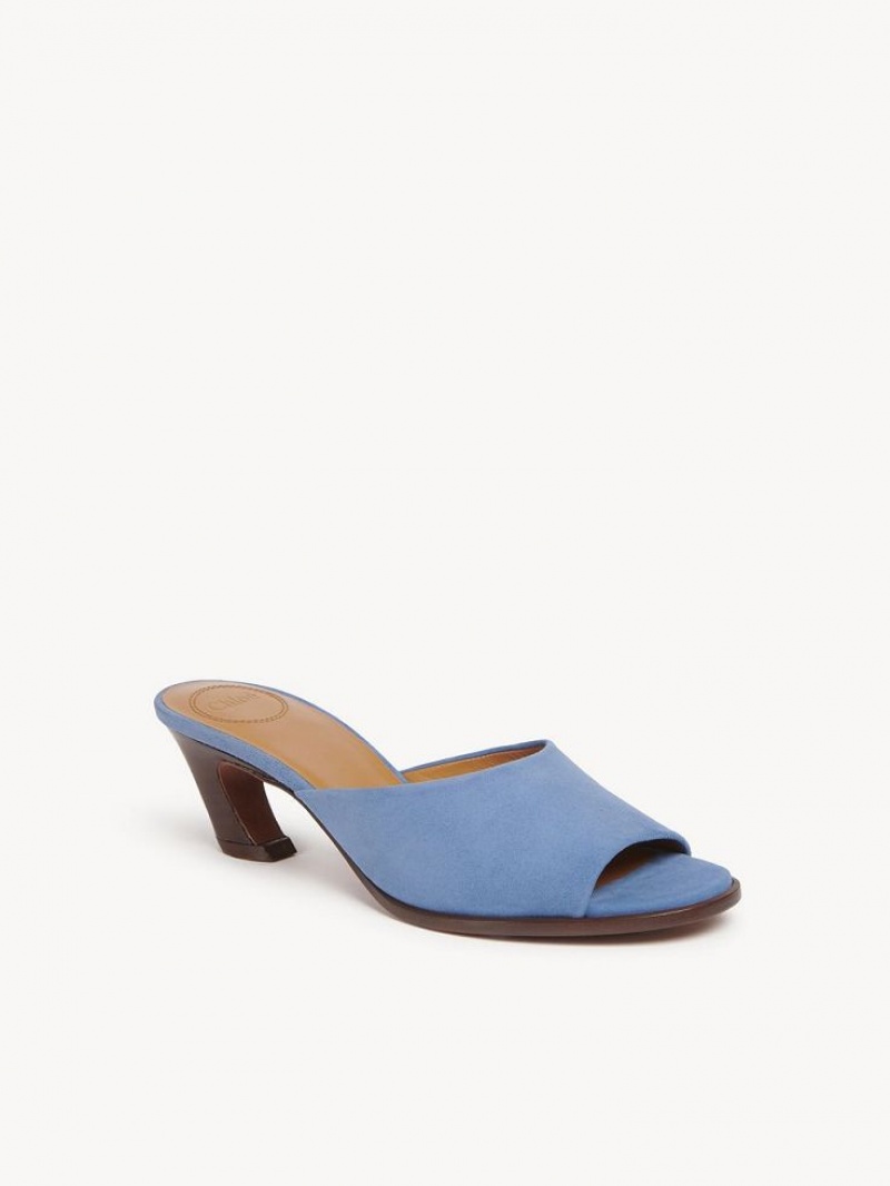 Chloe Oli High-heel Mule Tiefesblau | CHE-SR14158