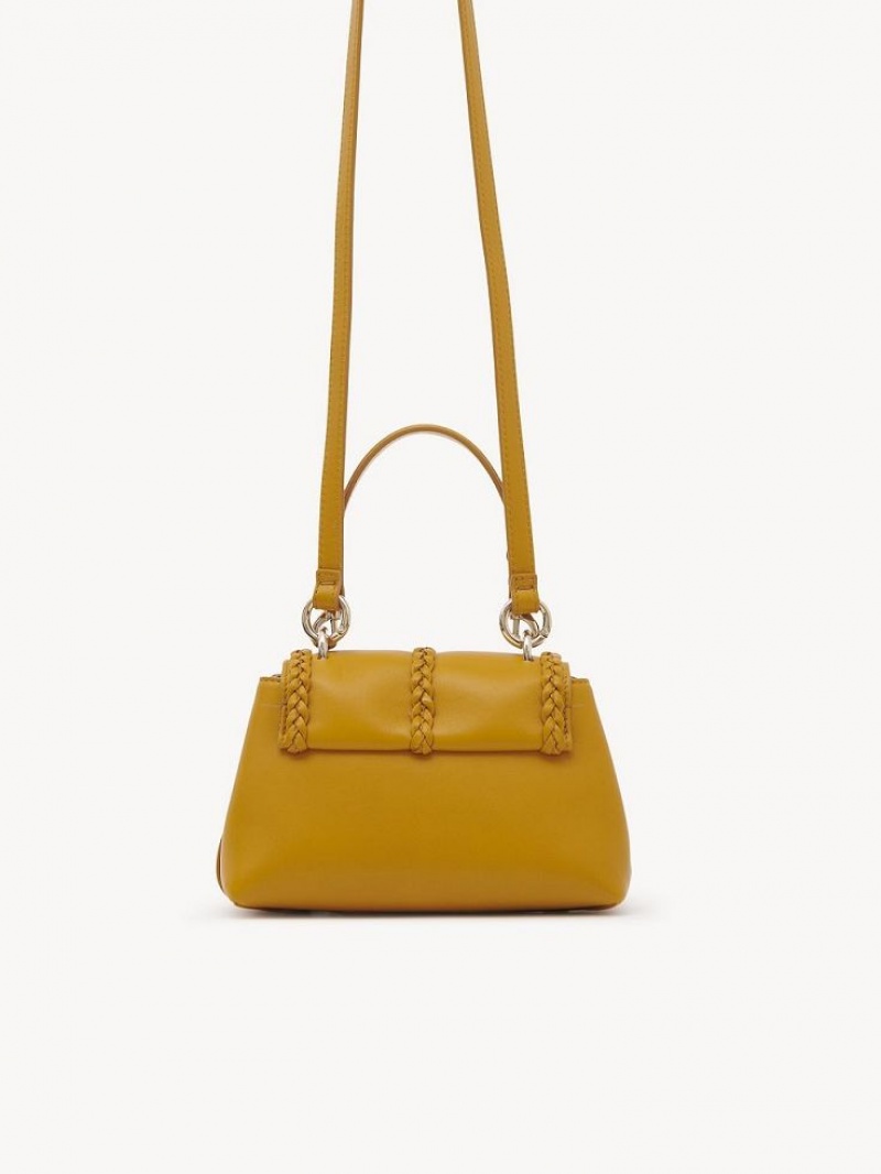 Chloe Penelope Mini Soft Schultertaschen Gelb | CHE-SR13450