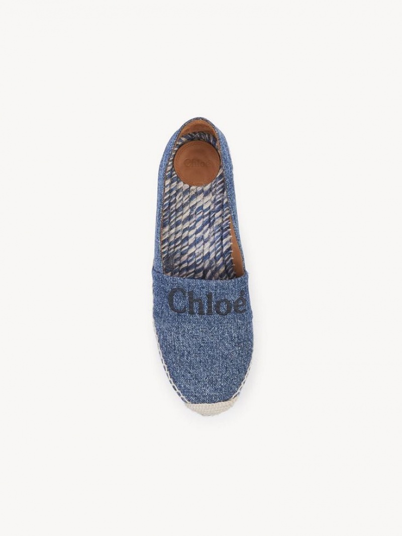 Chloe Piia Flache Espadrilles Blau | CHE-SR14153