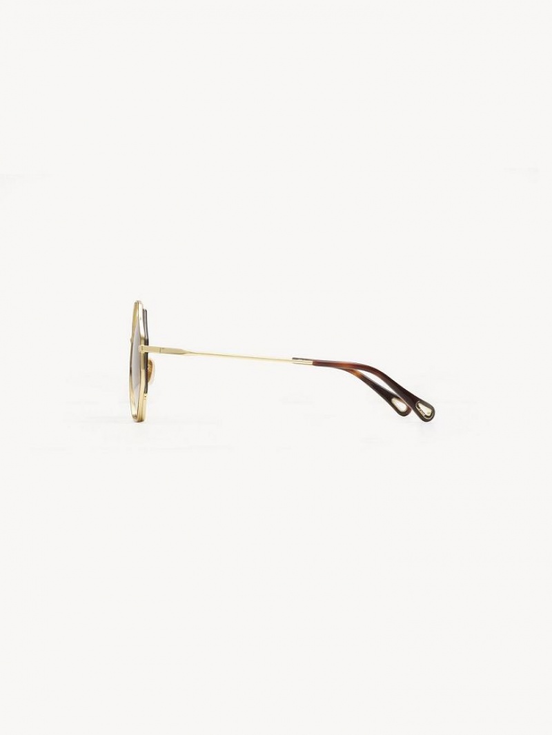 Chloe Poppy Petite Sonnenbrille Braun | CHE-SR14545