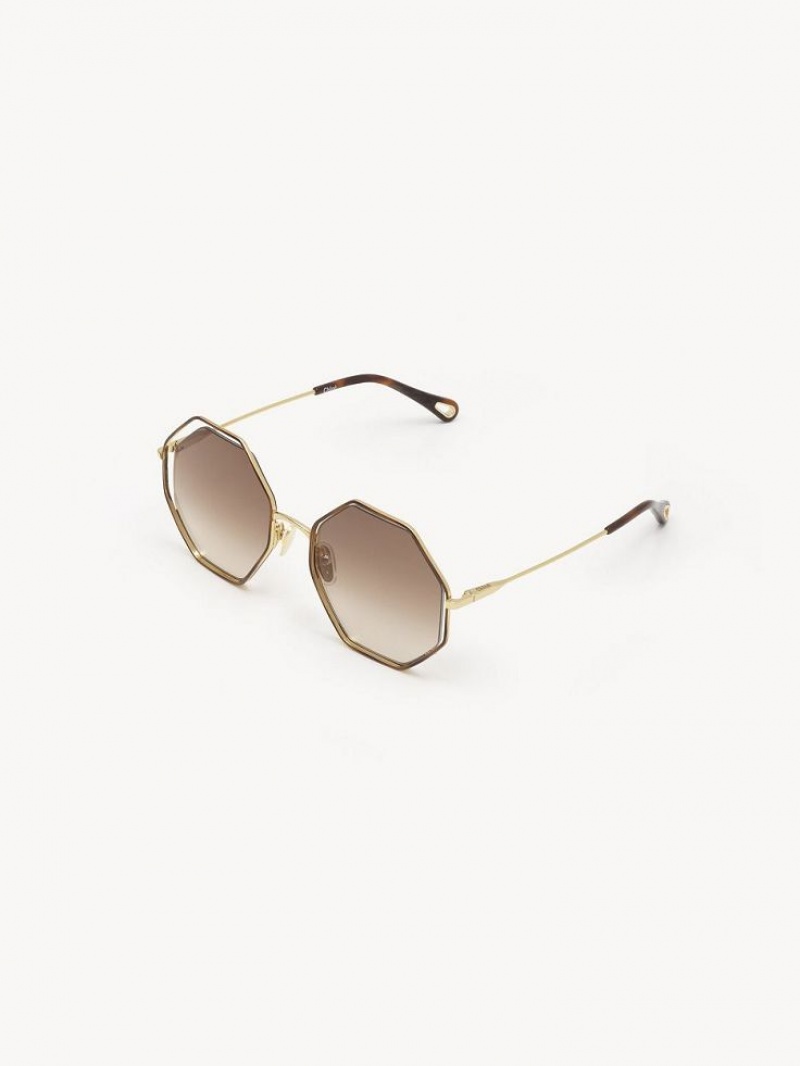 Chloe Poppy Petite Sonnenbrille Braun | CHE-SR14545