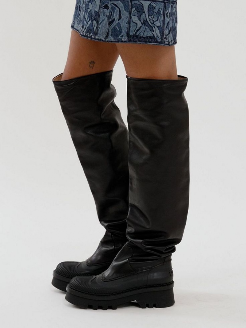 Chloe Raina Over-the-knee Stiefel Schwarz | CHE-SR14198