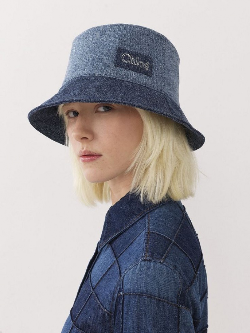 Chloe Romy Bucket Hüte Mehrfarbig Blau | CHE-SR14492