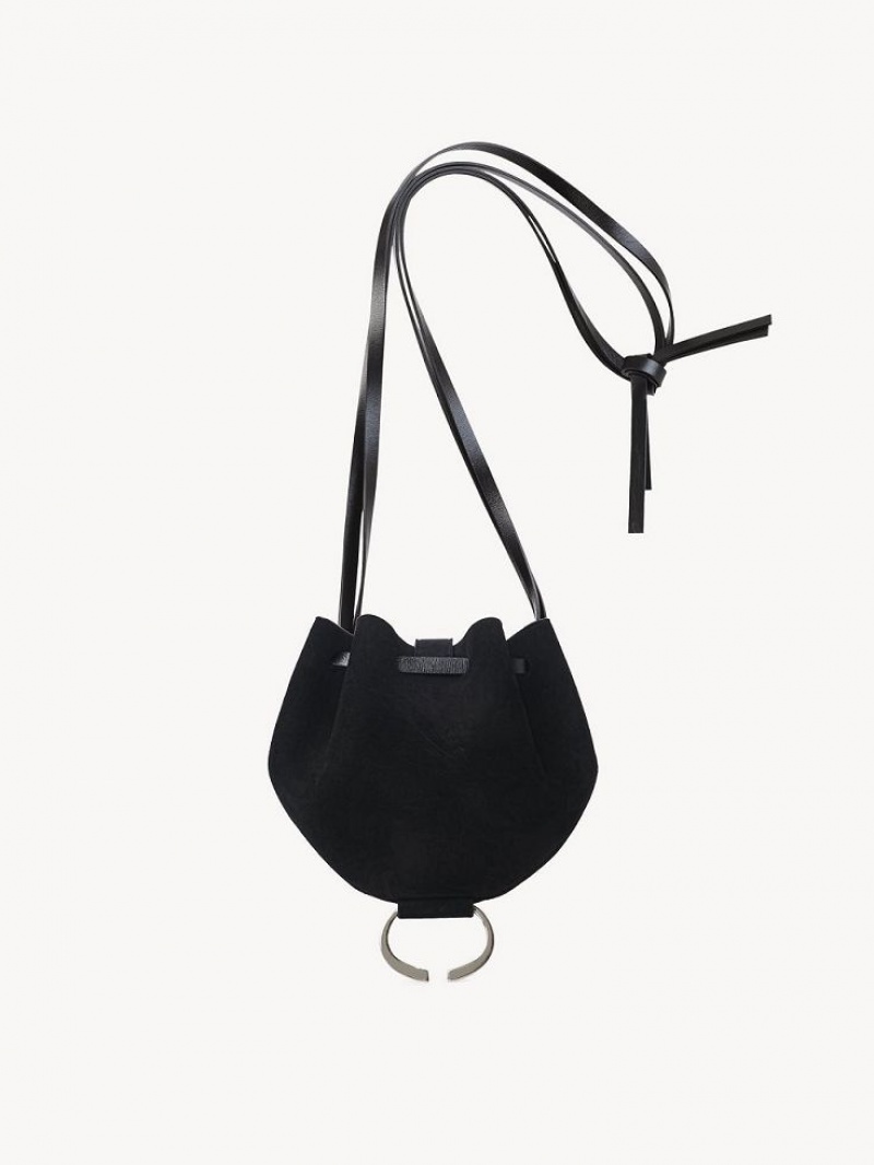 Chloe Round Pouch Mini Taschen Schwarz | CHE-SR13708