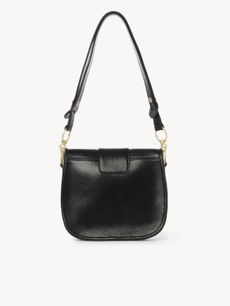 Chloe Saddie Satchel Schultertaschen Schwarz | CHE-SR14631