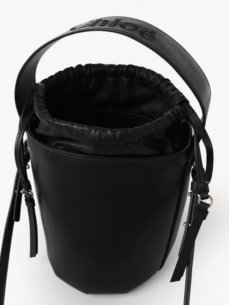 Chloe Sense Bucket Crossbody Taschen Schwarz | CHE-SR13532