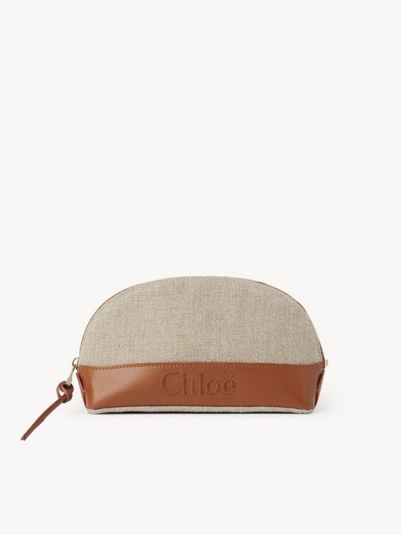 Chloe Sense Makeup Beuteltasche Braun | CHE-SR14325