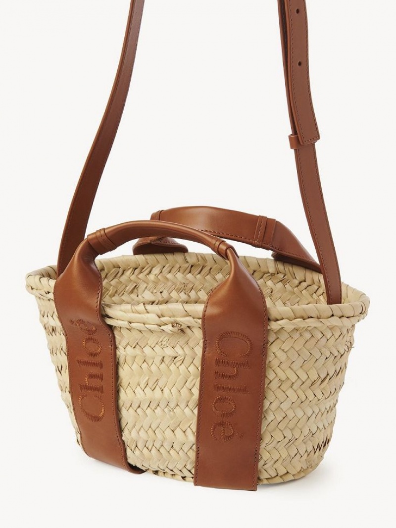 Chloe Sense Small Basket Schultertaschen Braun | CHE-SR13403