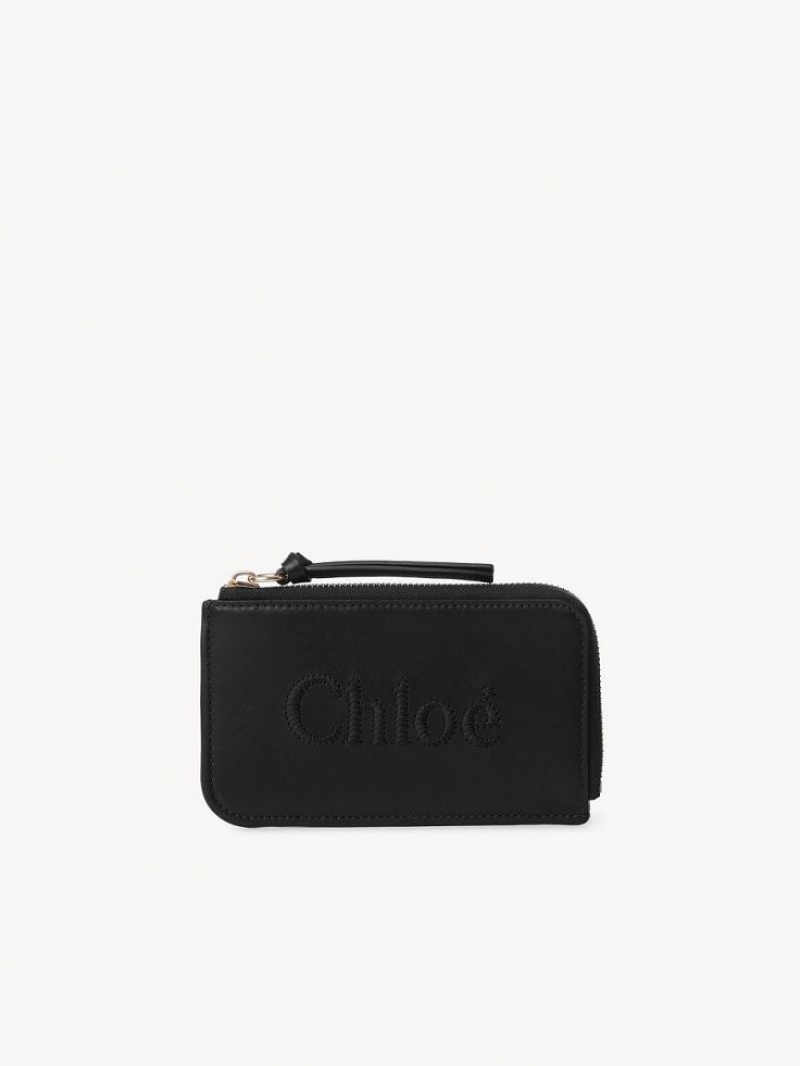 Chloe Sense Small Purse Münzgeldbörsen Schwarz | CHE-SR14319