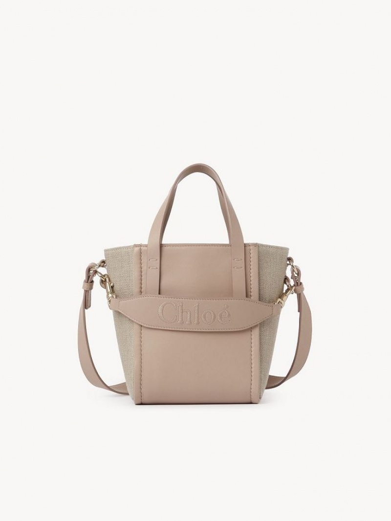 Chloe Sense Small Schultertaschen Beige | CHE-SR13418