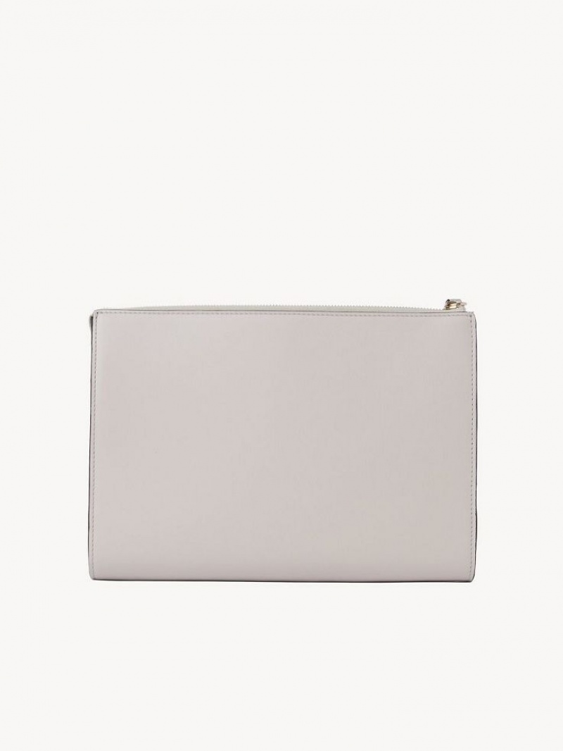 Chloe Sense Zippered Unterarmtasche Silber | CHE-SR13745