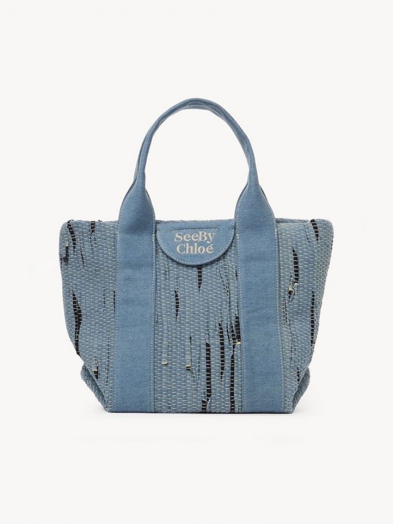 Chloe Small Laetizia Tragetaschen Blau | CHE-SR14709