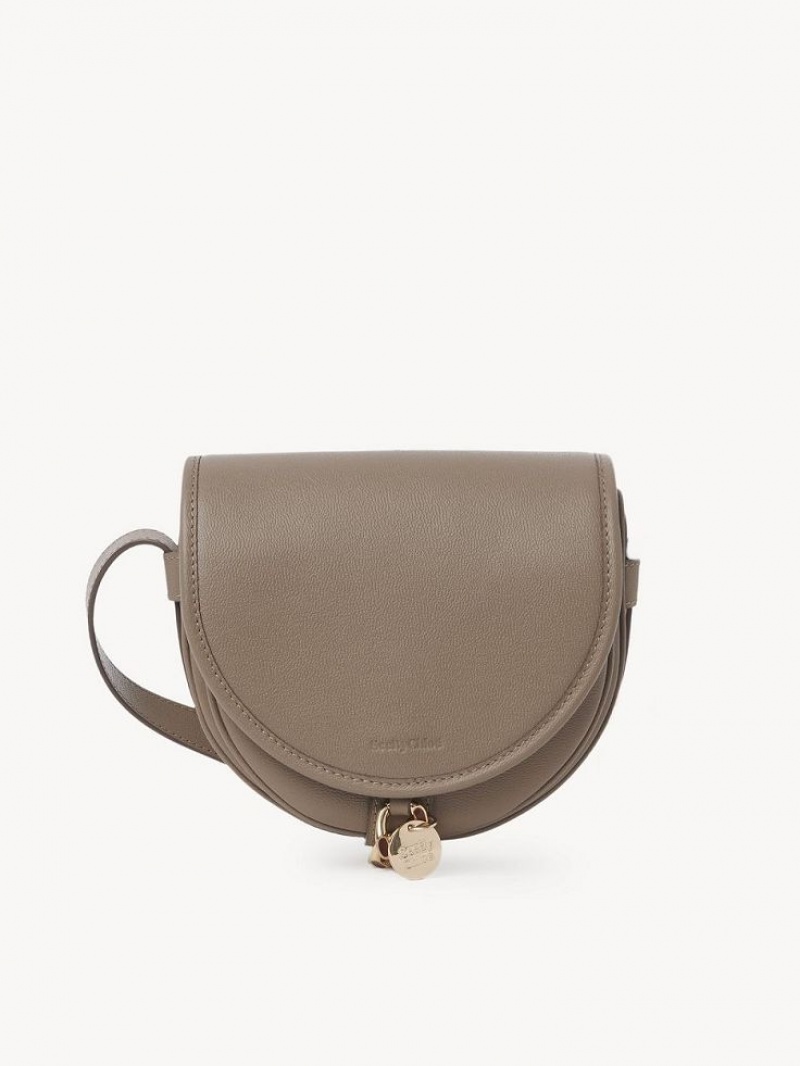 Chloe Small Mara Saddle Schultertaschen Grau | CHE-SR14627