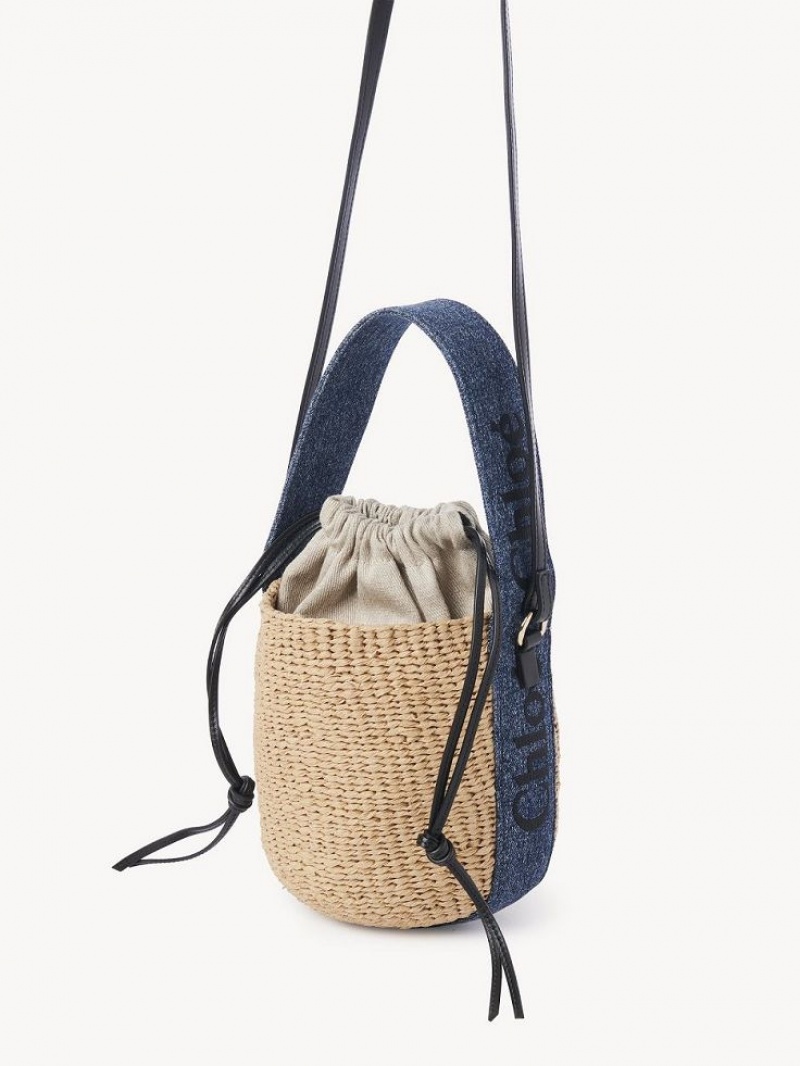 Chloe Small Woody Baskets Blau | CHE-SR13650