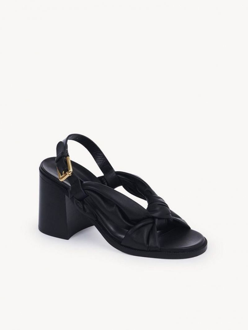 Chloe Spender Sandalen Schwarz | CHE-SR14821