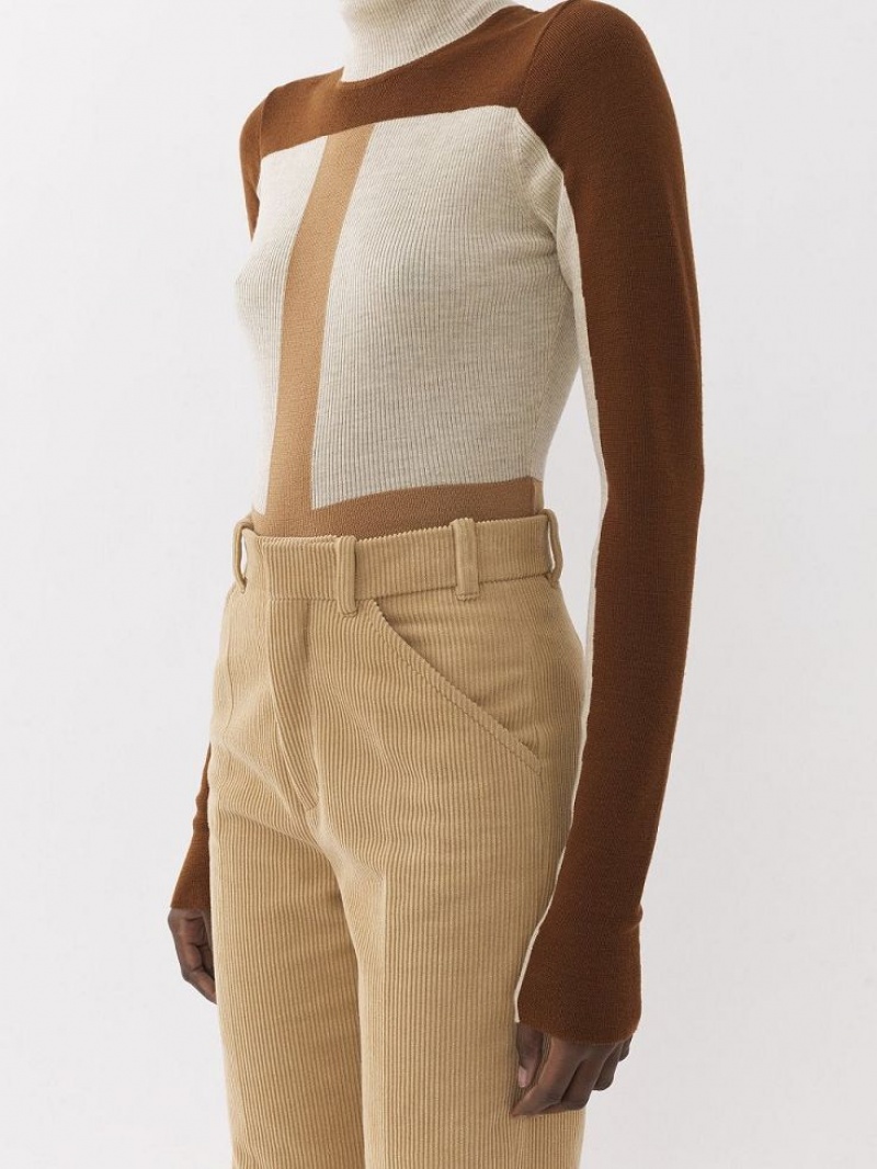 Chloe Tailored Hose Beige | CHE-SR14014