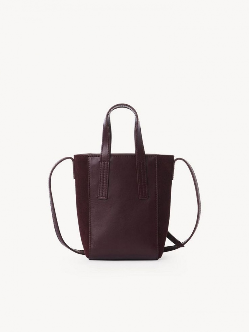 Chloe Tilda Mini Tragetaschen Bordeaux | CHE-SR14706