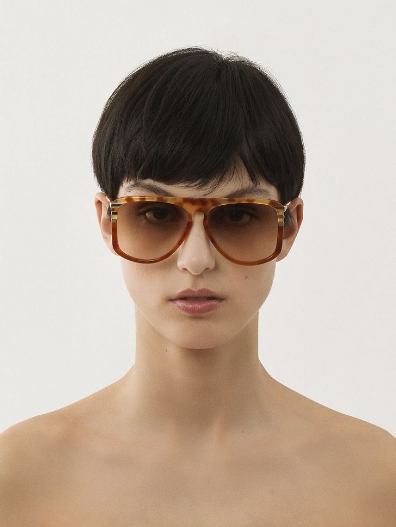 Chloe West Small Sonnenbrille Havana Patchwork | CHE-SR14521