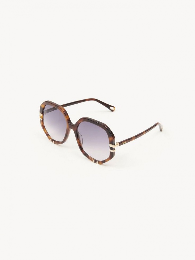 Chloe West Sonnenbrille Blau | CHE-SR14559