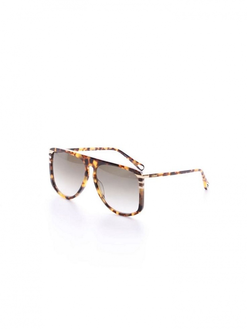 Chloe West Sonnenbrille Havana Patchwork | CHE-SR14564