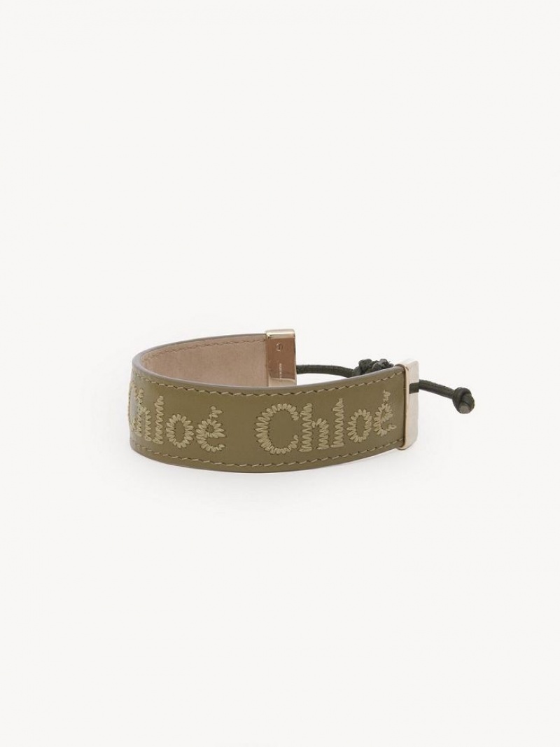 Chloe Woody Armbänder Grün | CHE-SR14431