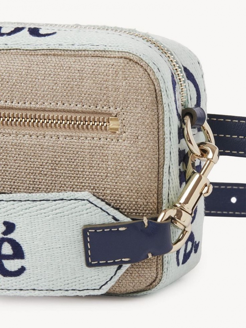 Chloe Woody Belt Crossbody Taschen Grün Blau | CHE-SR13594