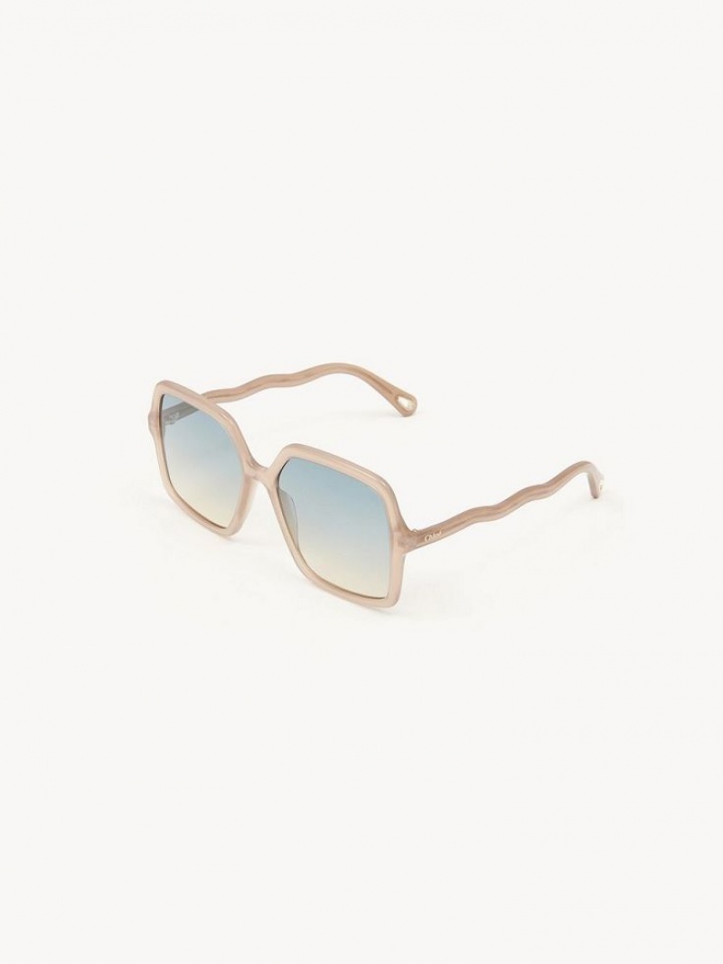 Chloe Zelie Sonnenbrille Braun Beige | CHE-SR14551